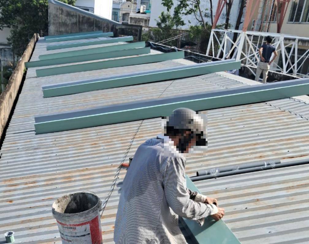 Thi công lắp đặt máng xối kho xưởng tại Bà Rịa Vũng tàu