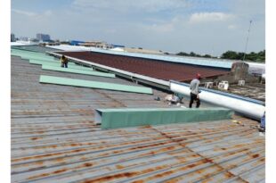 Thi công lắp đặt máng xối kho xưởng tại Bà Rịa Vũng tàu
