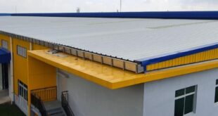 Thi công lắp đặt máng xối kho xưởng tại Bình Dương