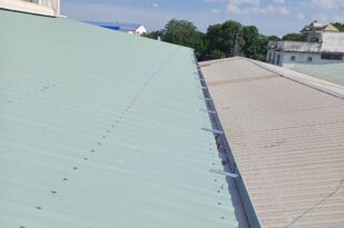 Thi công lắp đặt máng xối kho xưởng tại Bình Phước