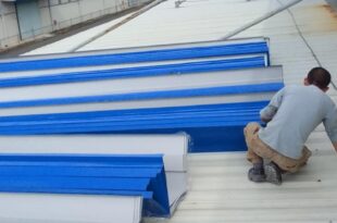 Thi công lắp đặt máng xối kho xưởng tại Đức hòa Long An