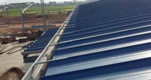 Thi công lắp đặt máng xối kho xưởng tại KCN Mỹ Phước Bến Cát