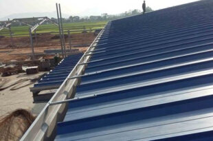 Thi công lắp đặt máng xối kho xưởng tại KCN Mỹ Phước Bến Cát