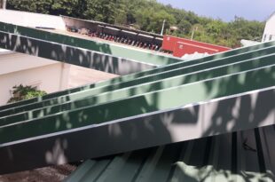 Thi công lắp đặt máng xối kho xưởng tại Long An