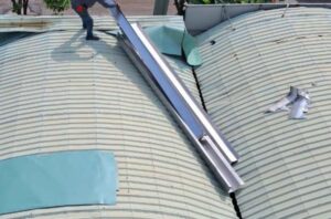 Thi công lắp đặt máng xối kho xưởng tại Tân Uyên Bình Dương