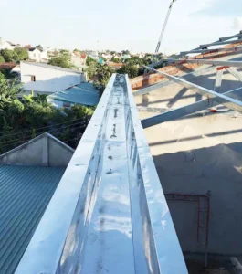 Thi công lắp đặt máng xối kho xưởng tại Tây Ninh